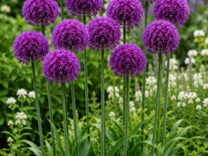 Purple Sensation Allium Bulbs – Premium 12/14 Spring Flowering Bulbs