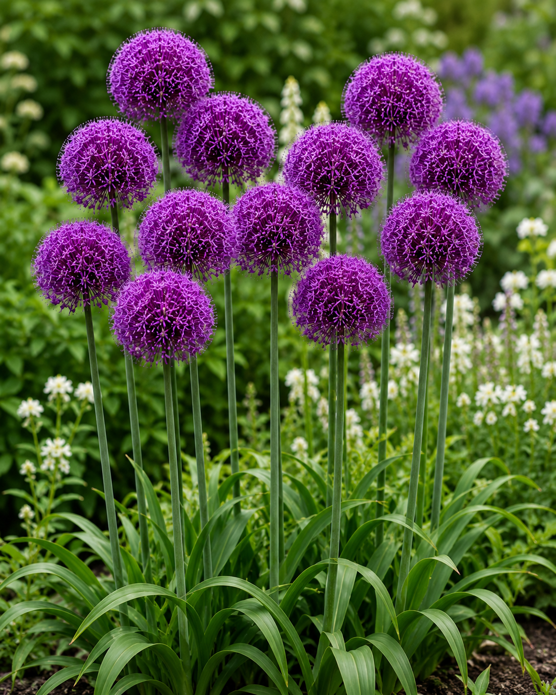 Purple Sensation Allium Bulbs – Premium 12/14 Spring Flowering Bulbs