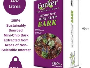 Decorative Mini-Chip Bark – 25L, 50L, 100L | Premium Garden Landscaping Bark | Sustainable Irish Forestry