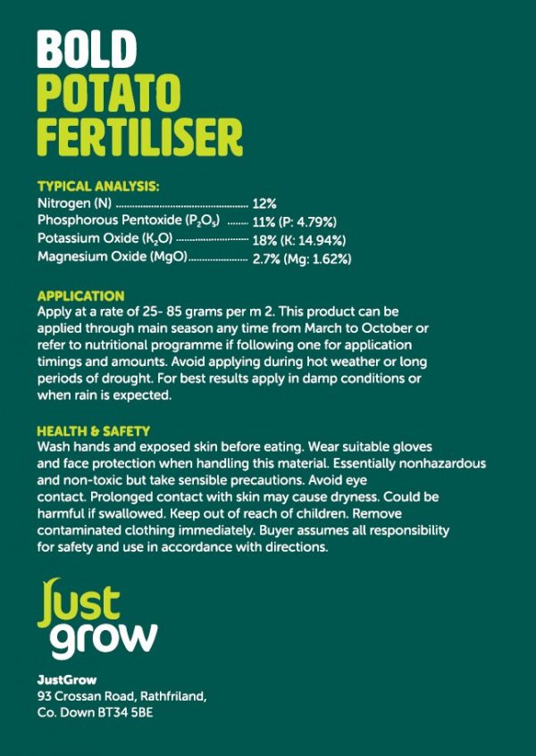 BOLD Potato Fertiliser 1Kg, 5Kg or 10 Kg Bag - Image 3