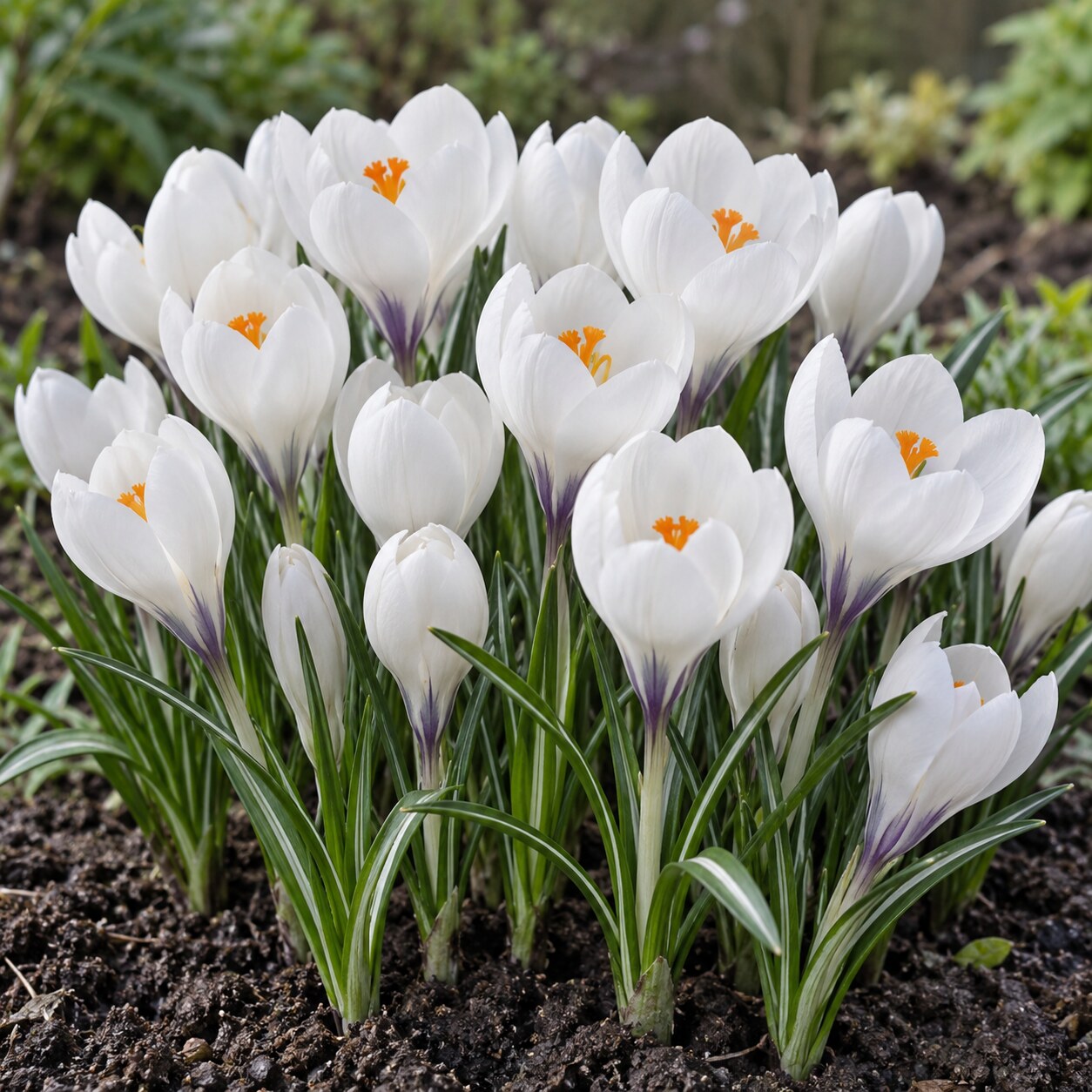 Jeanne d’Arc Crocus Bulbs – Premium 8/9 Spring Flowering Bulbs