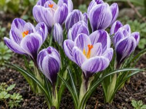 King of the Striped Crocus Bulbs – Premium 8/9 Spring Flowering Bulbs